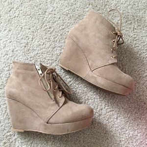 Nude Fall Booties